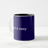 Lustiger Tech-Humor Computer-Programmierer Monogra Zweifarbige Tasse (Vorderseite Links)