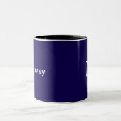 Lustiger Tech-Humor Computer-Programmierer Monogra Zweifarbige Tasse (Mittel)