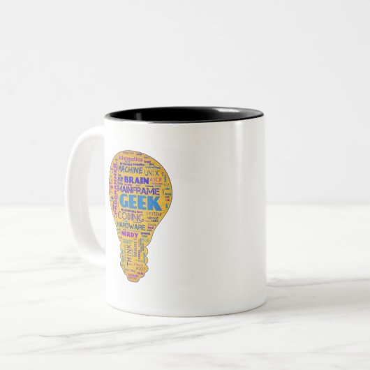 Lustiger Tech-SpaßGeek - Kodierer-Geschenk Zweifarbige Tasse (Vorderseite Links)