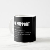 Lustiger Tech-Support-Computer-Berater-Definition Kaffeetasse (Vorderseite Links)