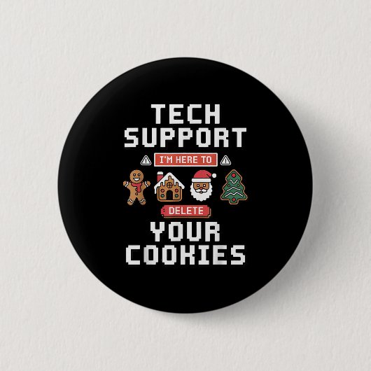 Lustiger Tech-Support hier um Cookies zu löschen W Button (Vorderseite)