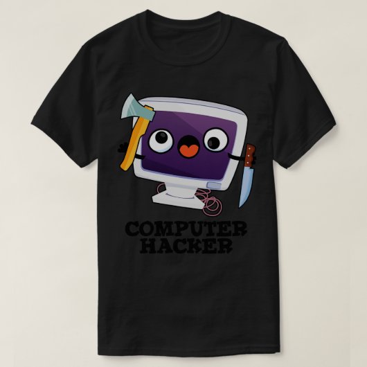 Lustiger technischer Witz über Computer-Hacker 1 T-Shirt (Design vorne)