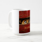 Lustiger Teddybär Kaffeetasse (Vorderseite Links)