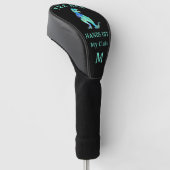 Lustiger Tee Rex Dinosaurier Witz Benutzerdefinier Golf Headcover (angewinkelt)