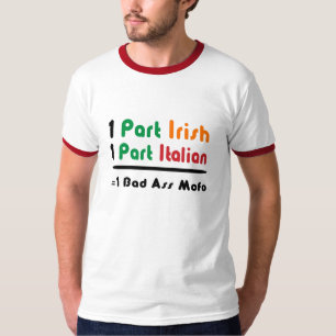Lustiger Teil Irischer Teil Italienischer Herren T T-Shirt