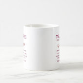 Lustiger Tele-Krankenschwester-Becher – Personalis Kaffeetasse (Mittel)