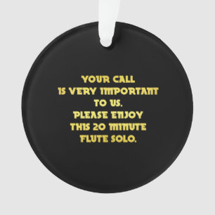 Lustiger Telefon-Kundenservice-Witz Ornament