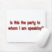 Lustiger Telefonist Mousepad (Mit Mouse)