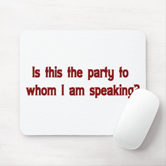 Lustiger Telefonist Mousepad (Mit Mouse)