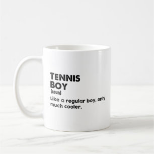 Lustiger Tennis-Junge Definition Tennisliebhaber Kaffeetasse