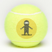 Lustiger Tennis Ninja Spielball Tennisbälle (Rückseite)