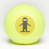 Lustiger Tennis Ninja Spielball Tennisbälle (Vorderseite)