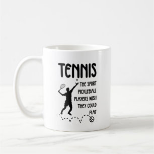Lustiger Tennis – Tennis vs Pickleball Humor Kaffeetasse