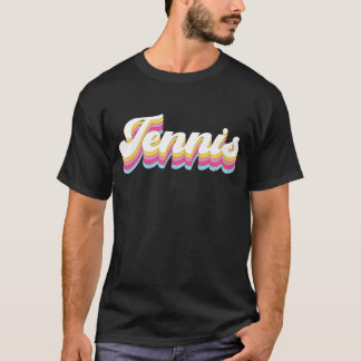 Lustiger Tennisspieler Schläger 80er T-Shirt