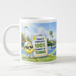Lustiger Tennisspruch für Tennisspieler Jumbo-Tasse