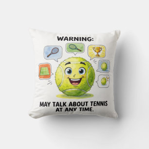 Lustiger Tennisspruch für Tennisspieler Kissen