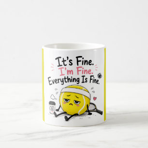 Lustiger Tennisspruch Kaffeetasse
