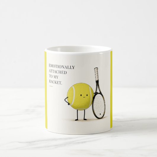 Lustiger Tennisspruch Kaffeetasse (Mittel)