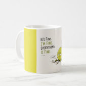 Lustiger Tennisspruch Kaffeetasse (Vorderseite Links)