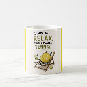 Lustiger Tennisspruch Kaffeetasse