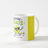 Lustiger Tennisspruch Kaffeetasse (VorderseiteRechts)