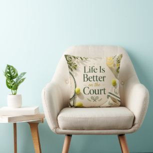Lustiger Tennisspruch Kissen
