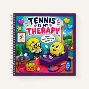 Lustiger Tennisspruch Notizblock