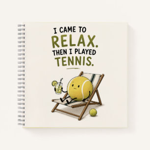 Lustiger Tennisspruch Notizblock