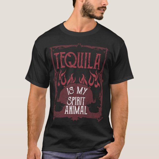 Lustiger Tequila-trinkender GeschenkTequila mein T-Shirt (Vorderseite)