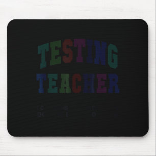 Lustiger Testlehrer-Testtag bruh Mathe ela Gruppe Mousepad