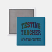 Lustiger Testlehrer-Testtag bruh Mathe ela squad Magnet (Vorderseite/Rückseite)