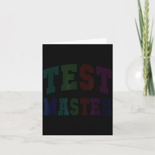 Lustiger Testmeister Testtag Lehrermodus aktiviert Karte