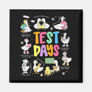 Lustiger Testtag Gans Testtag STAAR Tag Lehrer Magnet
