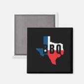 Lustiger Texas-BBQ-Grill- oder Rauchfleisch-Männer Magnet (Vorderseite/Rückseite)