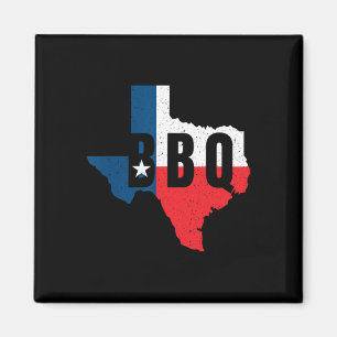 Lustiger Texas-BBQ-Grill- oder Rauchfleisch-Männer Magnet