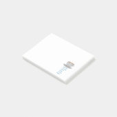 Lustiger Text des Kaffees Post-it Klebezettel (angewinkelt)