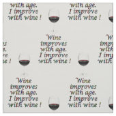 Lustiger Text des Weins Stoff (Muster)