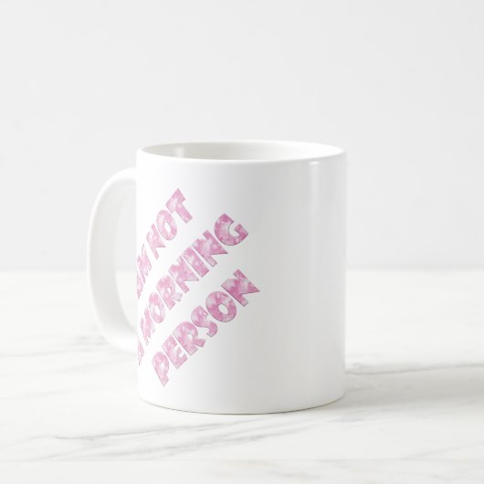 Lustiger Text Kaffeetasse (Vorderseite Links)