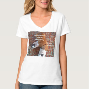 lustiger Text , Katz-Foto, Hausschuhe für Ingwer,  T-Shirt