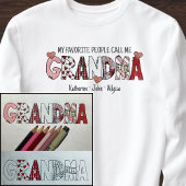 Lustiger Text Kinder Namen Oma Valentinstag Sweatshirt