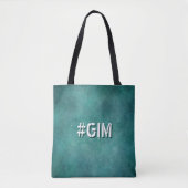 Lustiger Text. Schmutz-Türkishintergrund. Gim Tasche (Vorderseite)