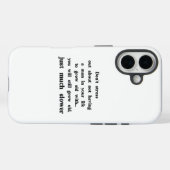 Lustiger Text über Frauen und Männer. Case-Mate iPhone Hülle (Rückseite (Horizontal))