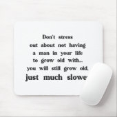 Lustiger Text über Frauen und Männer. Mousepad (Mit Mouse)