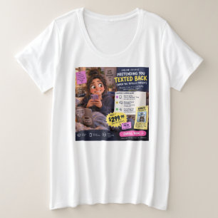 Lustiger Texting-Back-Online-Kurs Humor-Geschenk Große Größe T-Shirt