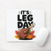 Lustiger Thanksgiving Festlicher Truthahnbein-Tag Mousepad (Mit Mouse)
