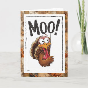 Lustiger Thanksgiving-Humor-Truthahn Karte