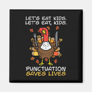Lustiger Thanksgiving-Lehrer Truthahn Lasst uns Ki Magnet