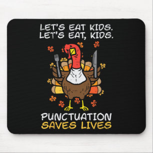 Lustiger Thanksgiving-Lehrer Truthahn Lasst uns Ki Mousepad