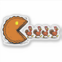 Lustiger Thanksgiving-Pie-essender Truthahn Retro-