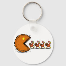 Lustiger Thanksgiving-Pie-essender Truthahn Retro-